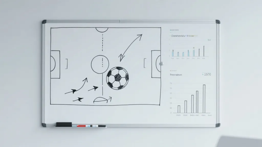 战术板与定位球路线示意，强调淘汰赛关键回合与定位球效率