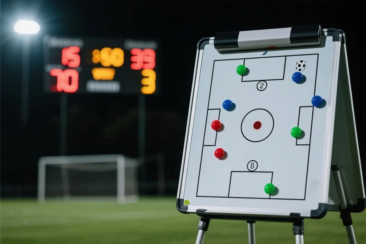 足球场上的战术分析与记分牌